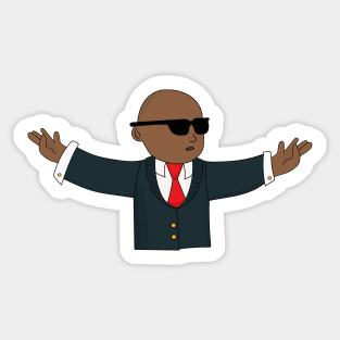 Black Stonk Guy Sticker